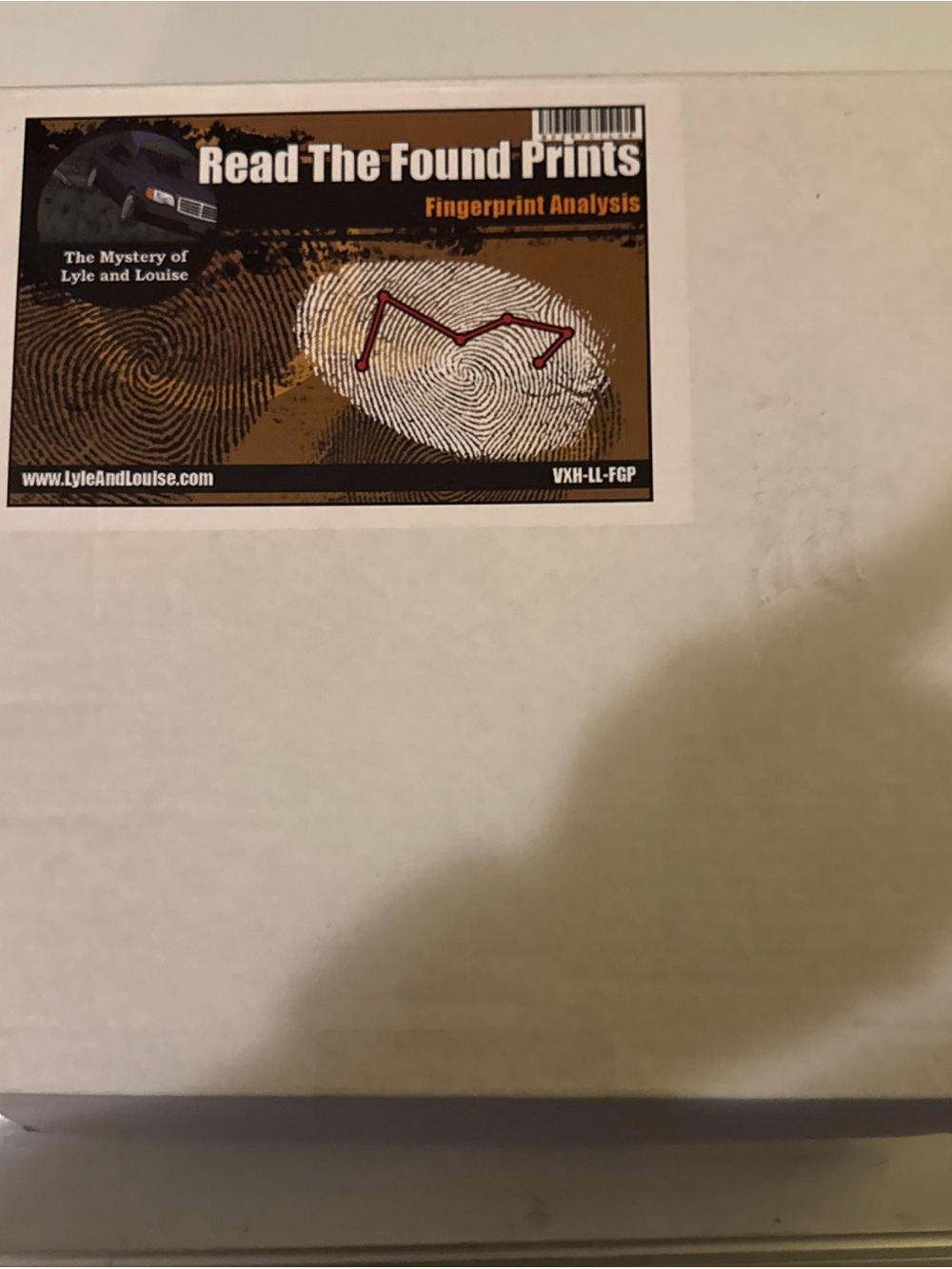 Lyle & Louise VXH-LL-FGP Fingerprint & Analysis Kit Read Description